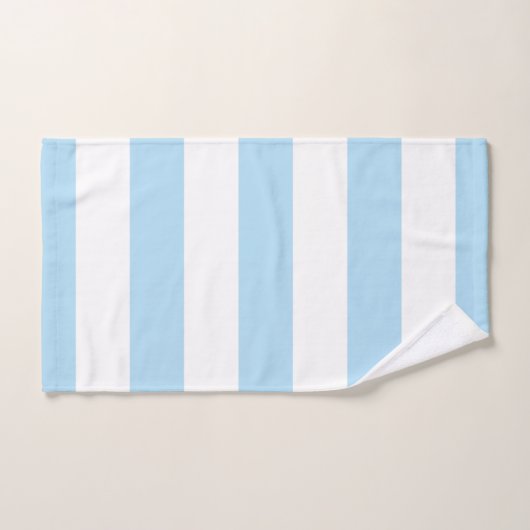 Blauwe strepen, witte strepen, gestreept patroon bad handdoek (Handdoek)
