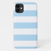 Blauwe strepen, witte strepen, gestreept patroon Case-Mate iPhone case (Achterkant)