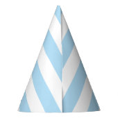 Blauwe strepen, witte strepen, gestreept patroon feesthoedjes (Achterkant)
