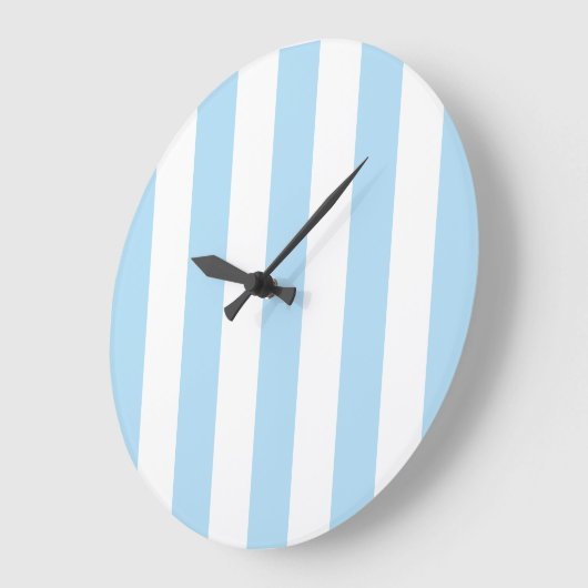 Blauwe strepen, witte strepen, gestreept patroon grote klok (Hoek)