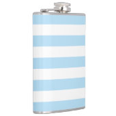 Blauwe strepen, witte strepen, gestreept patroon heupfles (Rechts)