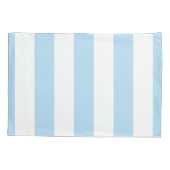 Blauwe strepen, witte strepen, gestreept patroon kussensloop (Achterkant)