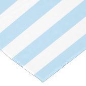 Blauwe strepen, witte strepen, gestreept patroon medium tafelloper (Hoek)