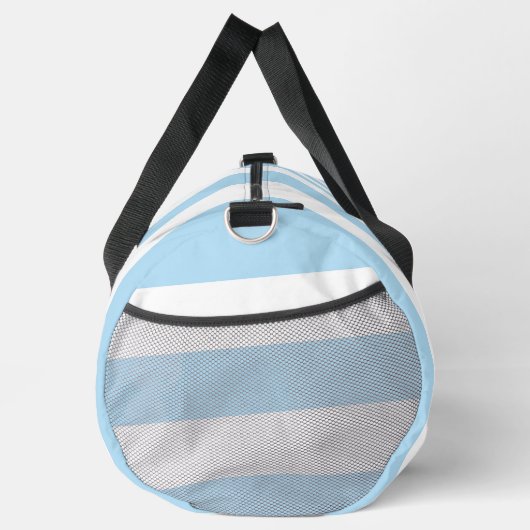 Blauwe strepen, witte strepen, gestreept patroon plunjezak (Rechts)