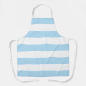 Blauwe strepen, witte strepen, gestreept patroon schort (Voorkant)