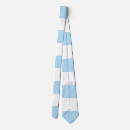 Blauwe strepen, witte strepen, gestreept patroon stropdas (Achterkant)