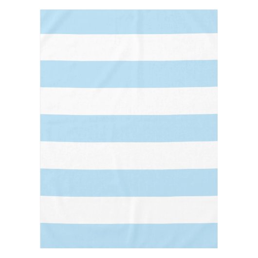 Blauwe strepen, witte strepen, gestreept patroon tafelkleed (Voorkant)