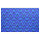 Blauwe strepen zigzagpatroon stof (Yard (91,4 cm))