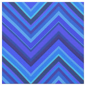 Blauwe strepen zigzagpatroon stof (Close Up)