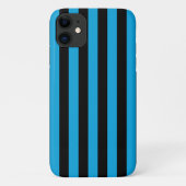 Blauwe strepen, Zwarte strepen, Gestreept patroon Case-Mate iPhone Case (Achterkant)