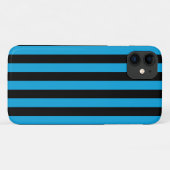Blauwe strepen, Zwarte strepen, Gestreept patroon Case-Mate iPhone Case (Achterkant (horizontaal))