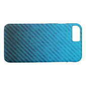 Blauwe strepes Grunge Textuur Case-Mate iPhone Case (Achterkant (Horizontaal))