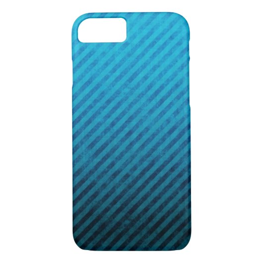 Blauwe strepes Grunge Textuur Case-Mate iPhone Case (Achterkant)
