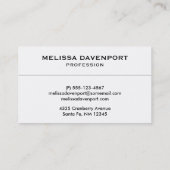 Blauwe strepes Grunge Textuur Visitekaartje (Achterkant)