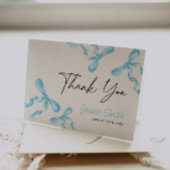 Blauwe Strik  Bedankkaart