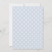 Blauwe Strik Coquette Jongens Baby Shower Kaart (Achterkant)