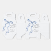 Blauwe strik die de knoop aangaat Bruidsjonker cad Bedankdoosjes (Ongevouwen)