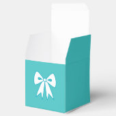 Blauwe Strik Geschenkdozen Bedankdoosjes (Geopend)