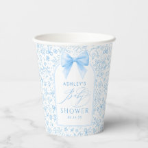 Blauwe Strik Mooie Bloemboog Chinoiserie Baby Show
