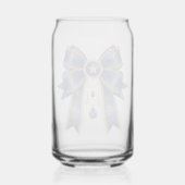 blauwe strik stijl blikvorm glas (Achterkant)