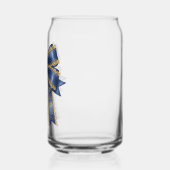 blauwe strik stijl blikvorm glas (Links)