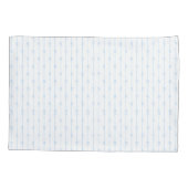 Blauwe Strikken en Strepen Pillowcase Kussensloop (Achterkant-Links)