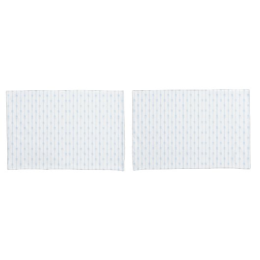 Blauwe Strikken en Strepen Pillowcase Kussensloop (Voorkant-Set)