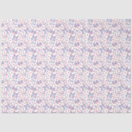 Blauwe Strikken & Roze Stippen Tissuepapier