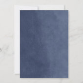 Blauwe String Lights Graduation Party uitnodiging (Achterkant)