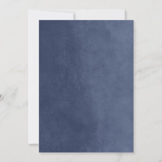 Blauwe String Lights Graduation Party uitnodiging (Achterkant)