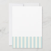 Blauwe Stripe Baby Koala Kinderen Verjaardaguitnod Kaart (Achterkant)