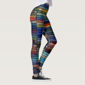 Blauwe, strippen, unieke leggings (Rechts)