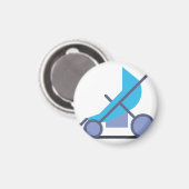 blauwe strook magneet (Voorkant / Achterkant)