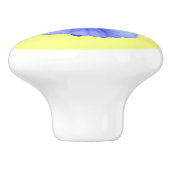 Blauwe strook op geel - Drawer Keramische Knop (Zijkant)