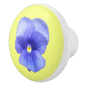 Blauwe strook op geel - Drawer Keramische Knop (Rechts)