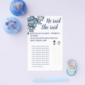 BLAUWE STROOM HIJ ZEI DAT ZE KAMERKAART HEEFT GEZE FLYER (Enkel)