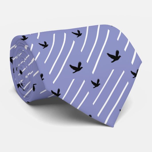 Blauwe Stropdas (Opgerold)