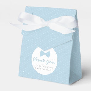 Blauwe stropdas baby shower bedankdoosjes