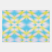 Blauwe stropdas kleurstofverlooppatroon inpakpapier vel (Voorkant 3)