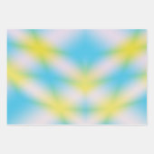 Blauwe stropdas kleurstofverlooppatroon inpakpapier vel (Voorkant)