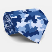 Blauwe Stropdas van de Camouflage van het Militair (Opgerold)