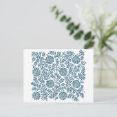 blauwe struik briefkaart (Staand voorkant)