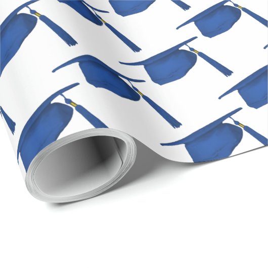 Blauwe studiepunten cadeaupapier (Rol Hoek)