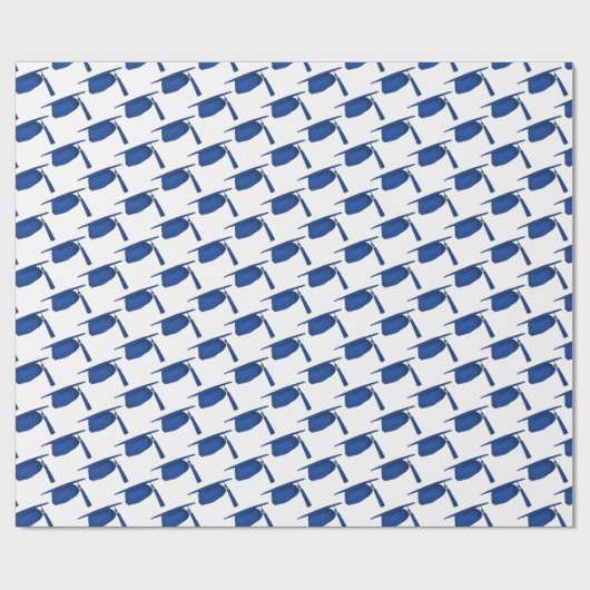 Blauwe studiepunten cadeaupapier (Vlak)