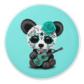 Blauwe suiker keramische knop (Voorkant)