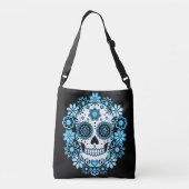 Blauwe Suikerhuid Crossbody Tas (Achterkant)