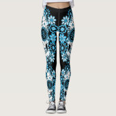 Blauwe Suikerhuid Leggings (Voorkant)