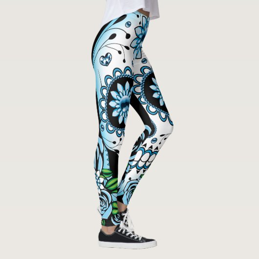 Blauwe Suikerhuid Leggings (Rechts)