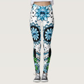 Blauwe Suikerhuid Leggings (Voorkant)