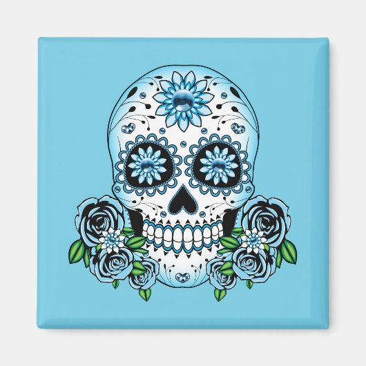 Blauwe Suikerhuid Magneet (Voorkant)